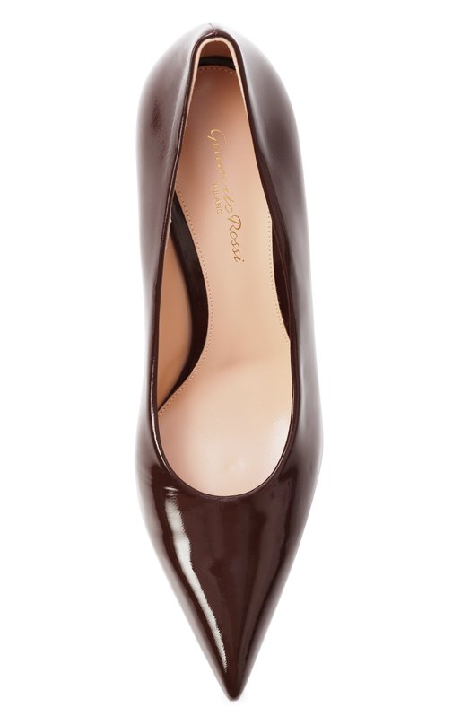 Кожаные туфли Gianvito 85 Gianvito Rossi G22277.85RIC.NUIB0UR Бордовый  G22277.85RIC.NUIB0UR Фото 6