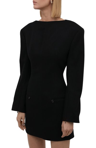 Шерстяное платье ACNE STUDIOS черного цвета по цене 46600 руб., арт. A20339, фото 3 Шерстяное платье ACNE STUDIOS, арт. A20339, фото 3