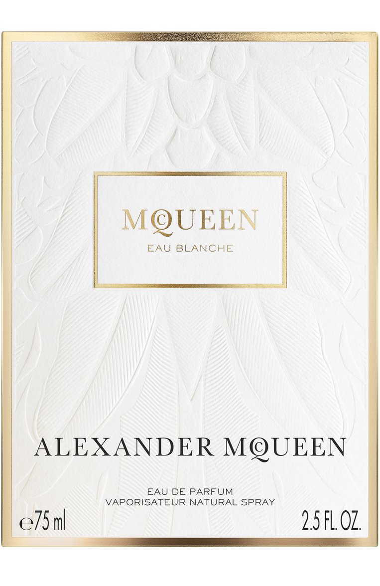 Парфюмерная вода mcqueen eau blanche (75ml) ALEXANDER MCQUEEN PERFUMES бесцветного цвета, арт. 8005610503684 | Фото 3 (Статус проверки: Проверена категория; Тип продукта - парфюмерия: Парфюмерная вода; Нос: Не проставлено; Региональные ограничения белый список (Axapta Mercury): Не проставлено; Ограничения доставки: flammable)