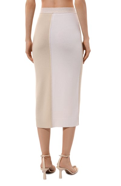 Юбка из шерсти и кашемира LORENA ANTONIAZZI бежевого цвета по цене 56900 руб., арт. A24123SM02G/2472, фото 4 Юбка из шерсти и кашемира LORENA ANTONIAZZI, арт. A24123SM02G/2472, фото 4