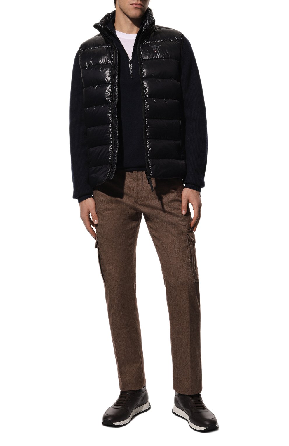 Брюки-карго из хлопка и шерсти MOORER, арт. JERALD-MB/M0UCG100001-TEPA700, фото 2