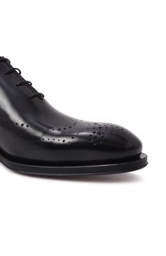 Мужские кожаные оксфорды SANTONI темно-серого цвета, арт. MCCG18542MC8HFUL | Фото 7 (Стили: Классический; Нос: Не проставлено; Мужское Кросс-КТ: Броги-обувь; Материал сплава: Проставлено; Материал внутренний: Натуральная кожа; Материал внешний: Натуральная кожа)