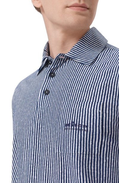 Поло изо льна и хлопка KITON, арт. UMM0747, фото 5