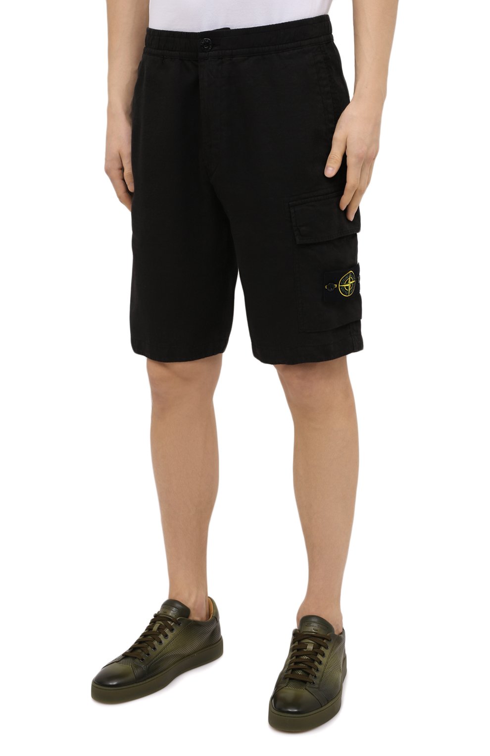 Льняные шорты STONE ISLAND, арт. 7415L1201, фото 3