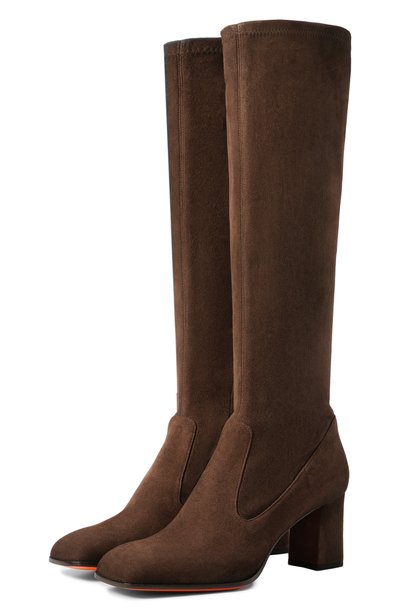 Женские замшевые сапоги carla 65 SANTONI, арт. WS0G72458HI2TUEH