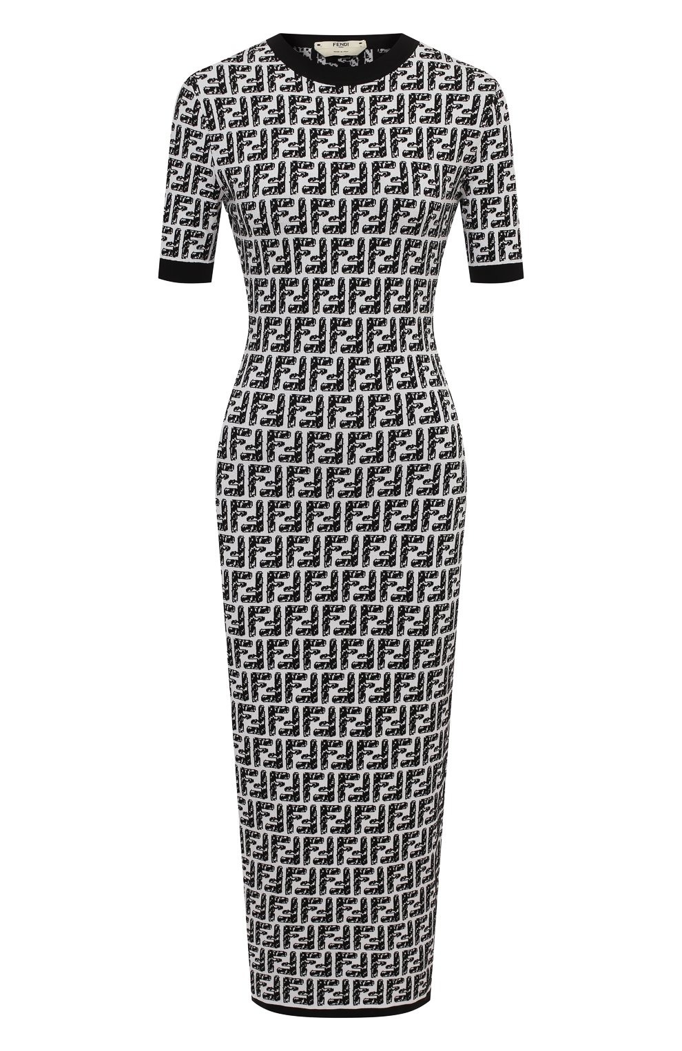 Платье FENDI белого цвета по цене 98600 руб., арт. FZD852 AD5R, фото 1 Платье FENDI, арт. FZD852 AD5R, фото 1
