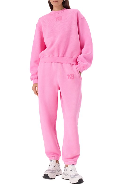Хлопковый свитшот alexanderwang.t 4CC3241518 Розовый  4CC3241518 Фото 2