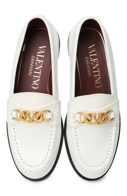 Женские кожаные лоферы vlogo VALENTINO, арт. 1W2S0EQ6YZX 0BO