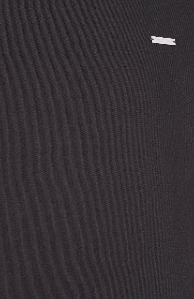 Мужская хлопковая футболка DSQUARED2 темно-серого цвета, арт. S74GD1253/D20020 | Фото 6 (Длина (для топов): Стандартные; Рукава: Короткие; Материал внешний: Хлопок; Принт: Без принта; Стили: Кэжуэл; Кросс-КТ: Джерси; Мужское Кр�осс-КТ: Футболка-одежда; Автоматизация ТО: Проставлено; Автоматизация состава: Проставлено; Детали: Без декора)