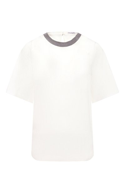 Женский шелковый топ BRUNELLO CUCINELLI, арт. MB993EQ200
