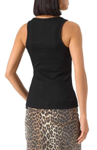 Хлопковая майка GANNI, арт. T3898, фото 4