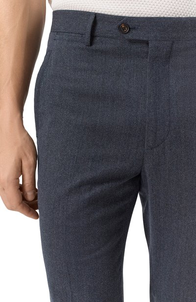 Брюки из шерсти и хлопка CORNELIANI, арт. 264544-2618331, фото 5