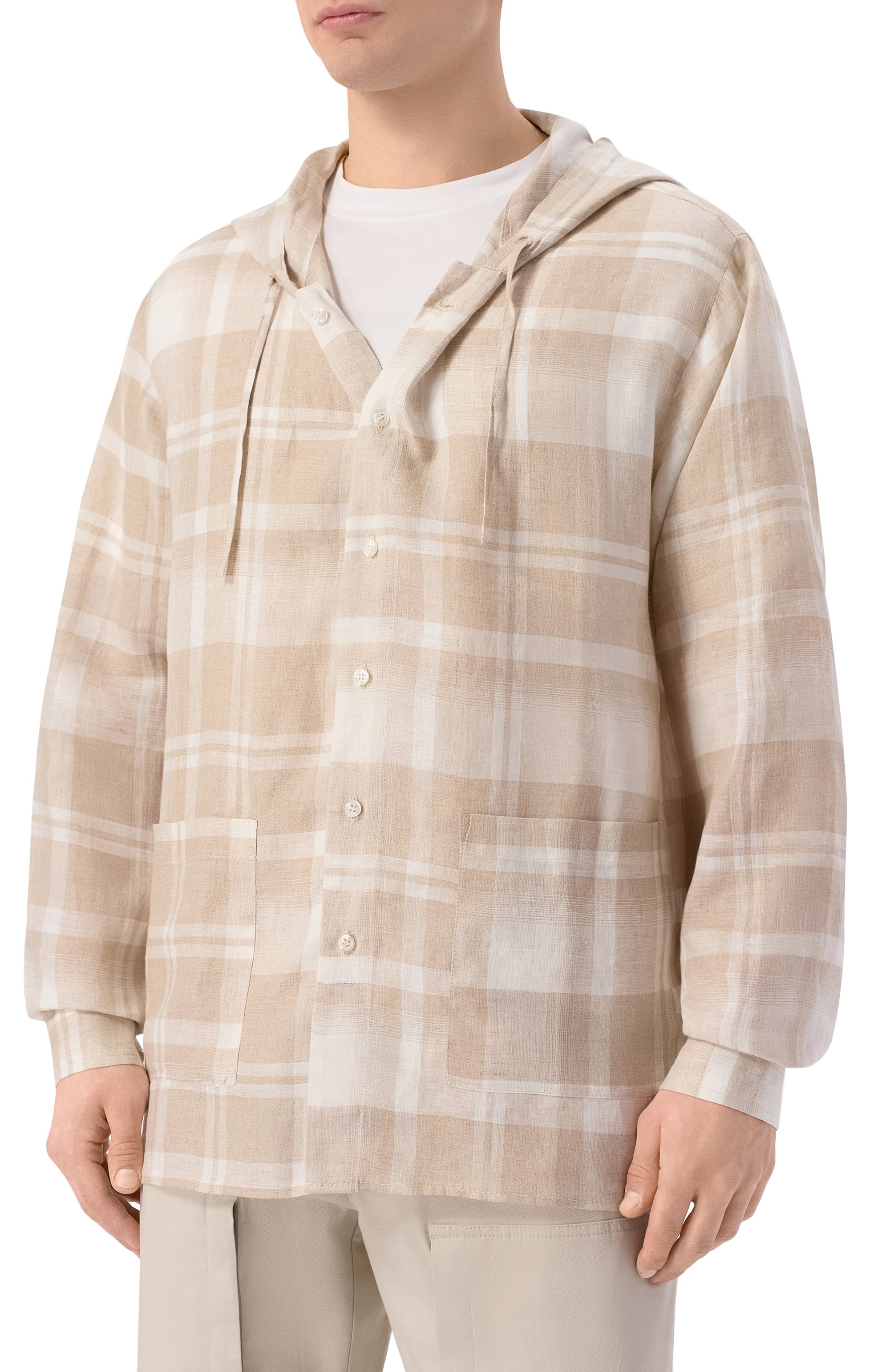 Льняная рубашка WHITE SAND, арт. 26SU20H00D/505, фото 3