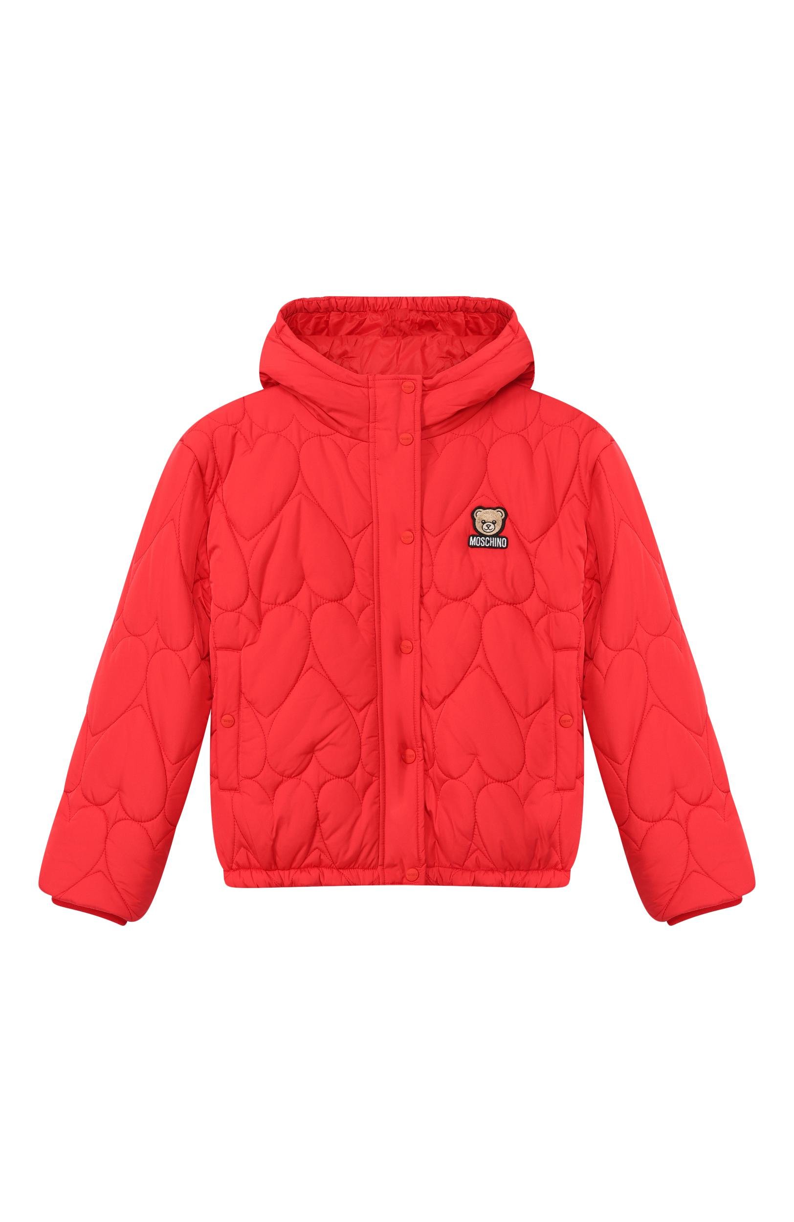 Утепленная куртка MOSCHINO красного цвета по цене 39950 руб., арт. HDS05A/L3AC7_001, фото 1 Утепленная куртка MOSCHINO, арт. HDS05A/L3AC7_001, фото 1