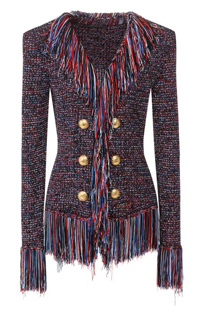 Женский жакет с бахромой BALMAIN, арт. RF27560/K323