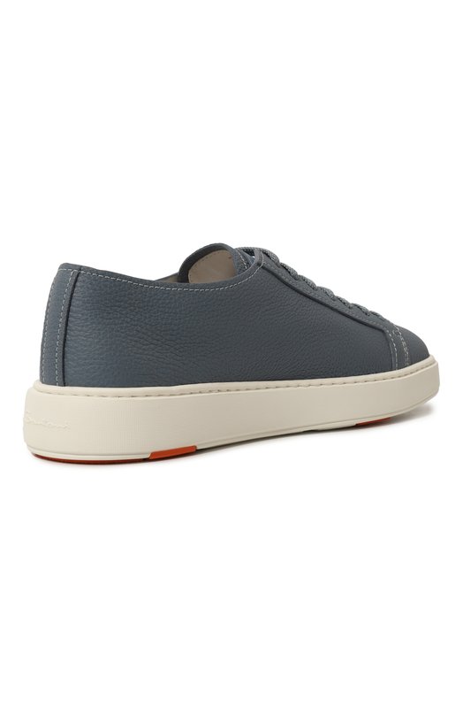 Кожаные кеды Santoni MBCD21571BARCSB4N01 Голубой  MBCD21571BARCSB4N01 Фото 5