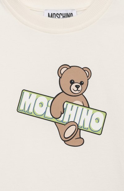 Хлопковая футболка MOSCHINO, арт. HYM03S/LFA07, фото 3