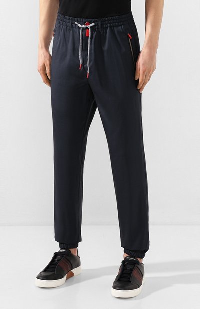 Джоггеры из смеси шерсти и шелка KITON, арт. UFPPZJ07S76, фото 3