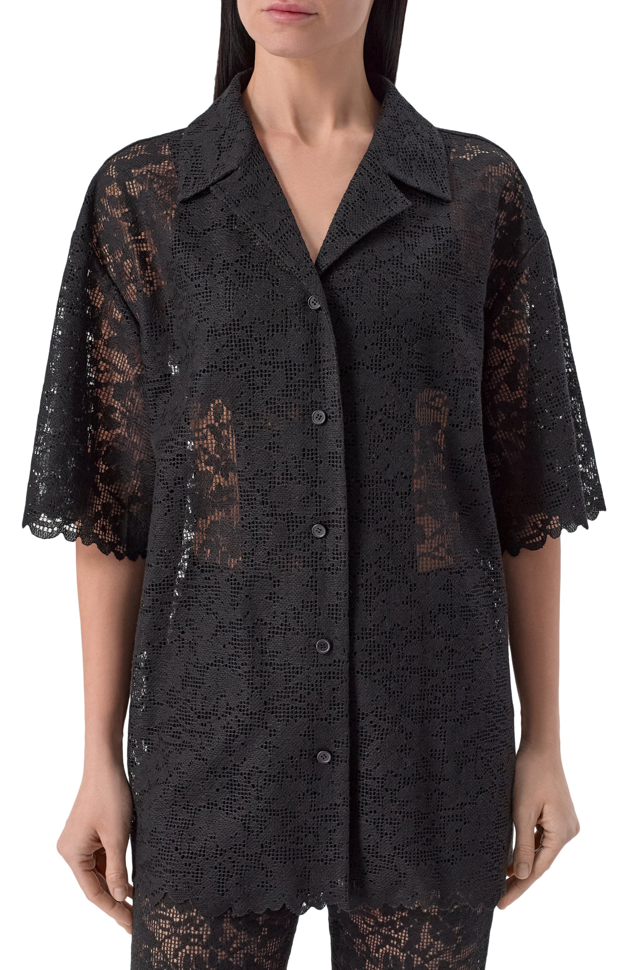 Блузка JUUN.J черного цвета по цене 57950 руб., арт. JW5564W015, фото 3 Блузка JUUN.J, арт. JW5564W015, фото 3