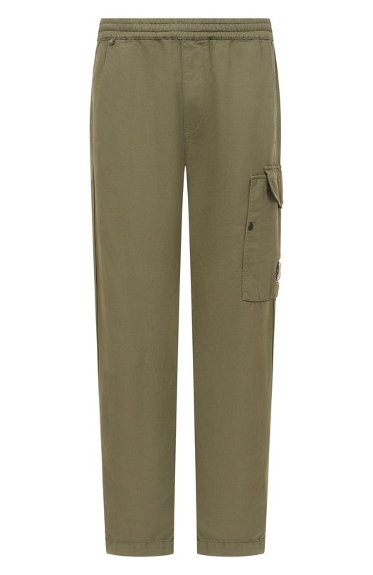 Брюки из хлопка и льна C.P. Company 18CMPA062A006273G Хаки 18CMPA062A006273G