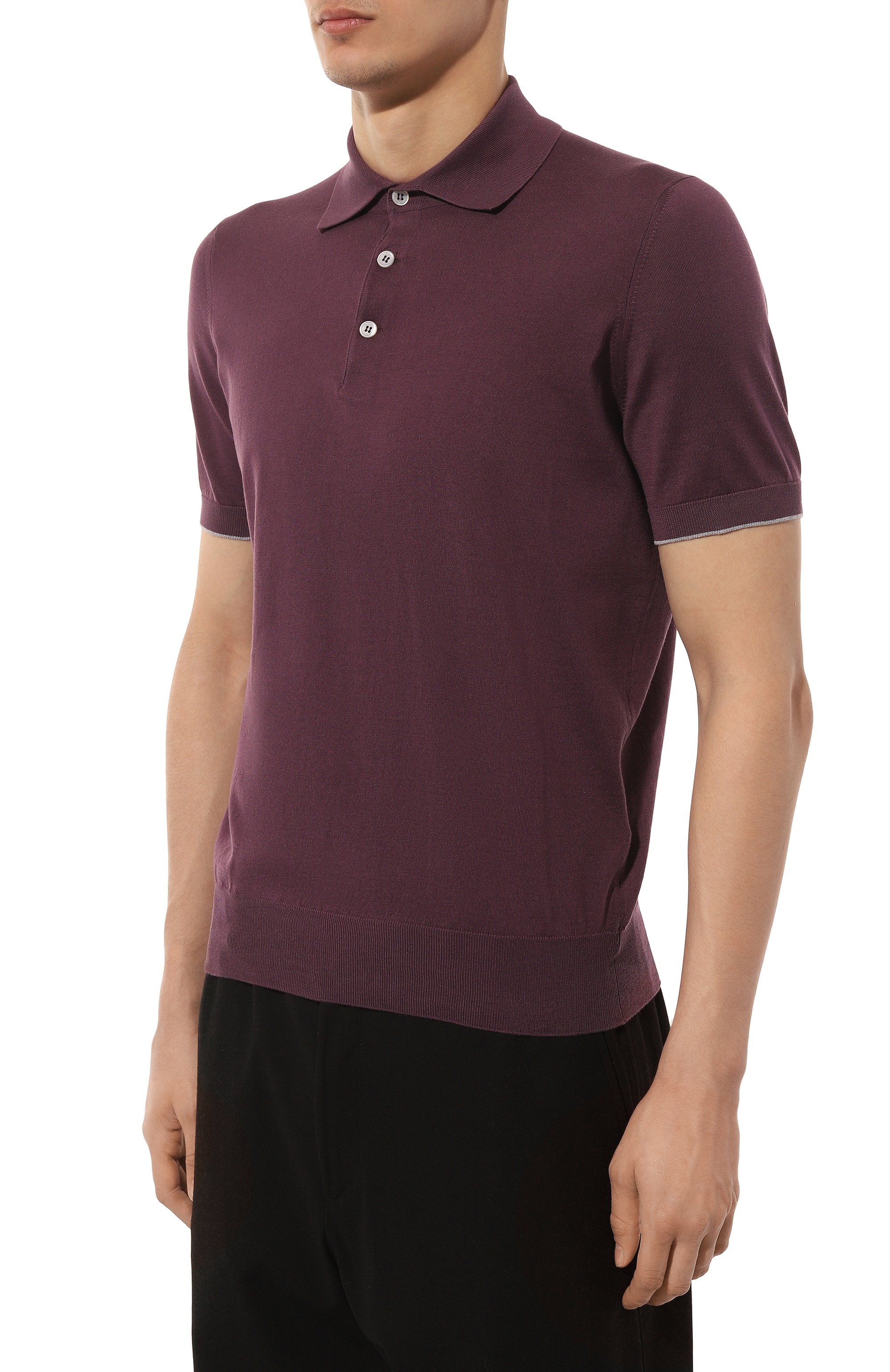 Хлопковое поло BRUNELLO CUCINELLI, арт. M29800125, фото 3