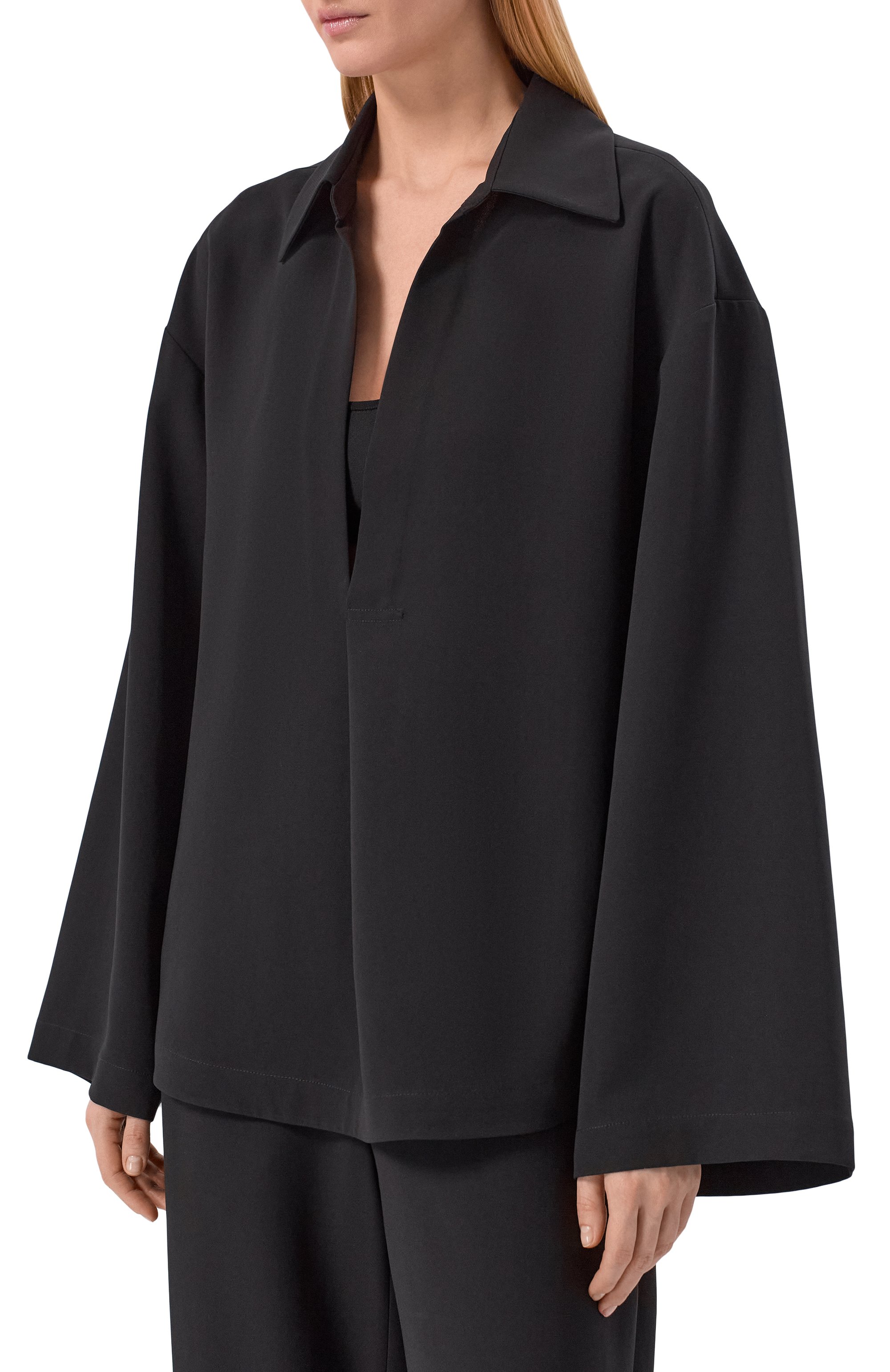 Блузка AYA MUSE черного цвета по цене 93500 руб., арт. AMR2658, фото 3 Блузка AYA MUSE, арт. AMR2658, фото 3