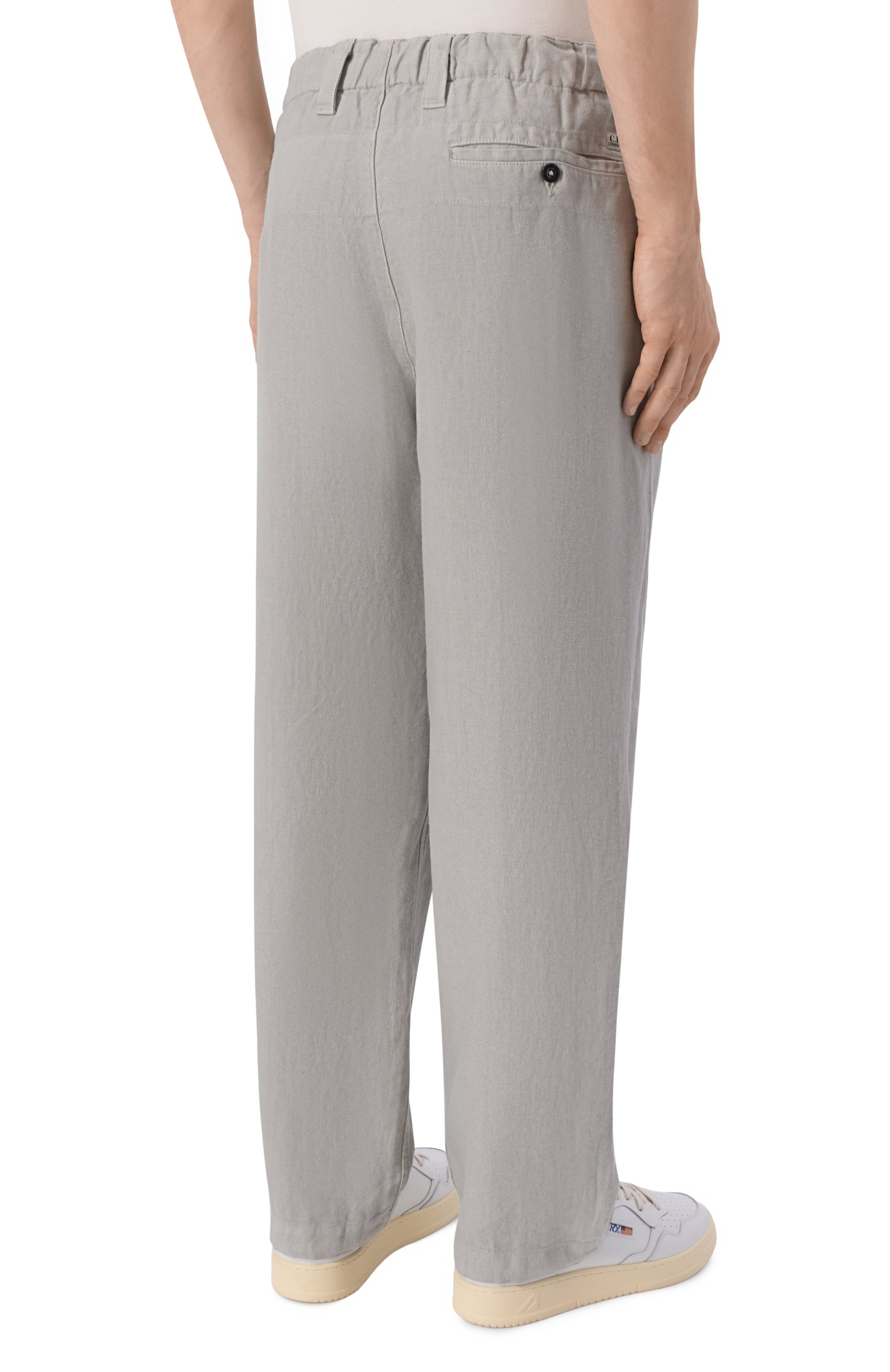 Брюки из хлопка и льна C.P. COMPANY, арт. 20CMPA251A/1103410, фото 4