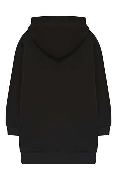 Хлопковое мини-платье с капюшоном PHILOSOPHY DI LORENZO SERAFINI KIDS черного цвета по цене 16450 руб., арт. PJAB18/FE144/TH008/XXS-XS, фото 2 Хлопковое мини-платье с капюшоном PHILOSOPHY DI LORENZO SERAFINI KIDS, арт. PJAB18/FE144/TH008/XXS-XS, фото 2