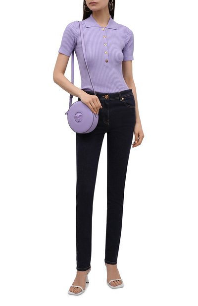 Шелковое поло VERSACE, арт. 1003597/1A02470, фото 2