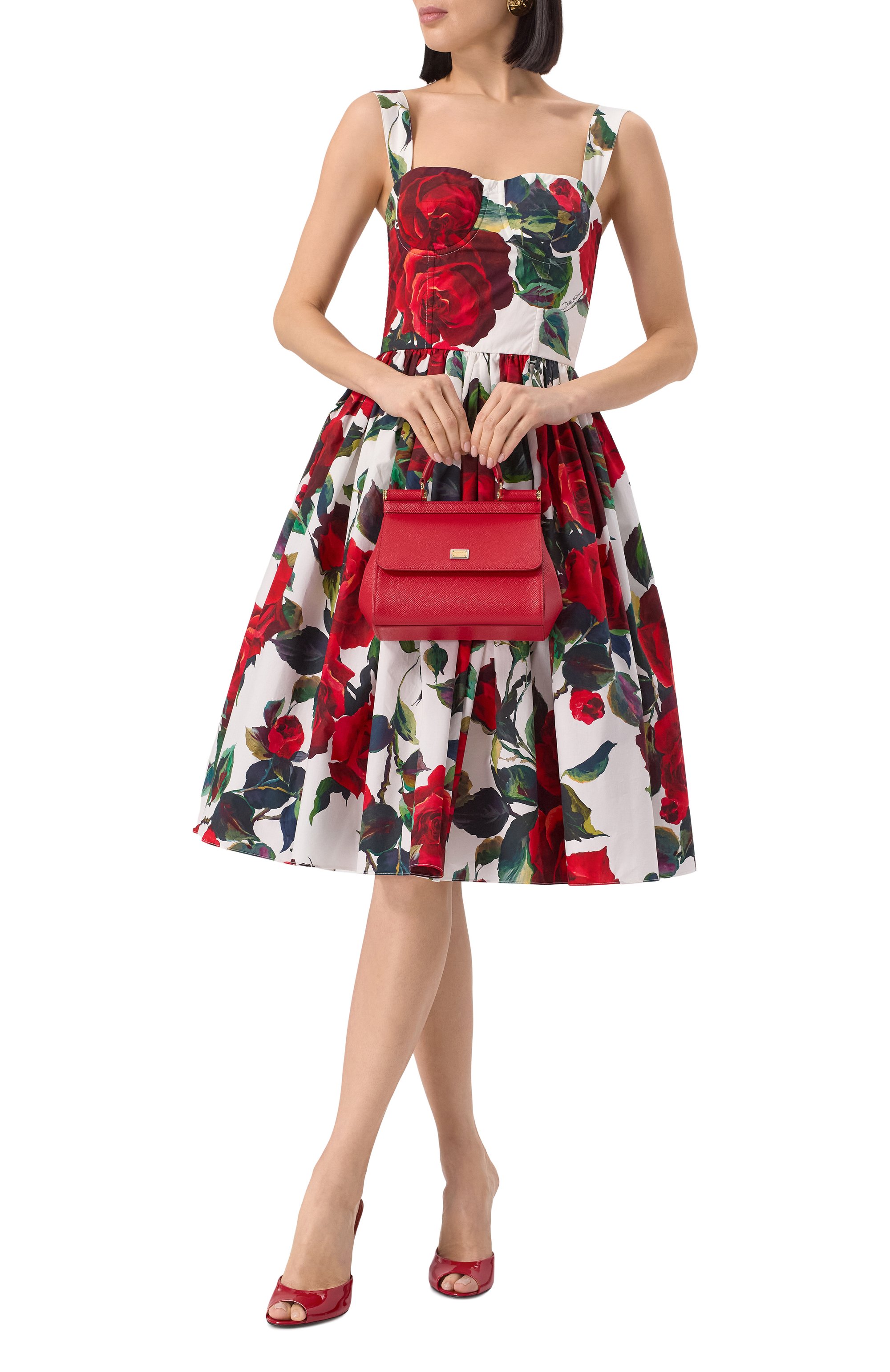 Хлопковое платье DOLCE & GABBANA, арт. F6ADLT/HS5S2, фото 2