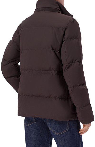 Комбинированный пуховик KITON коричневого цвета по цене 473000 руб., арт. D62628K0563L, фото 4 Комбинированный пуховик KITON, арт. D62628K0563L, фото 4