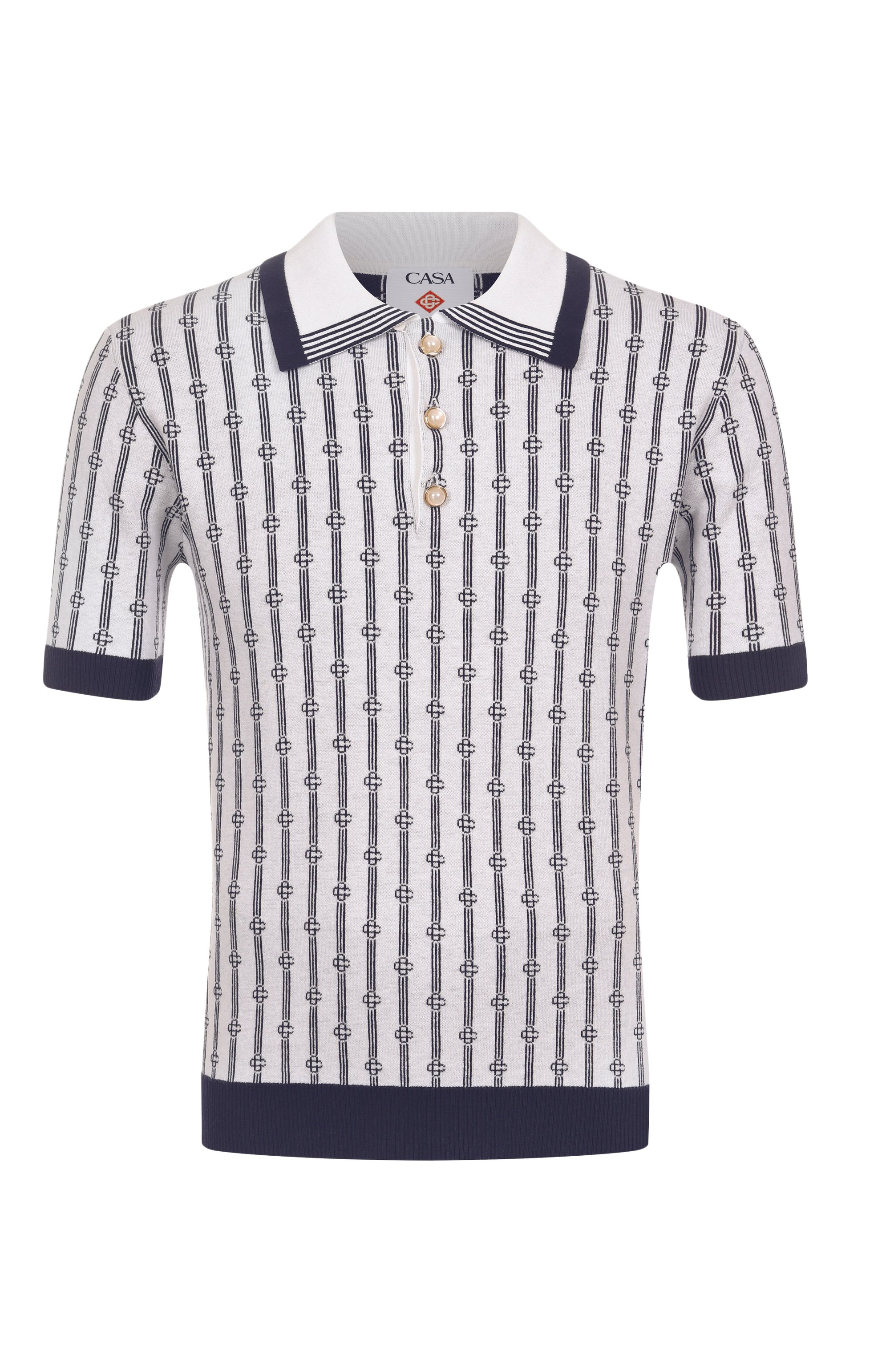 Хлопковое поло CASABLANCA, арт. MS25KW89501, фото 1