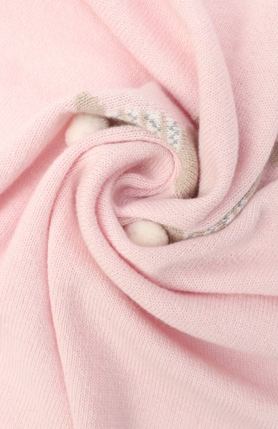Одеяло из шерсти и кашемира BABY T розового цвета по цене 18200 руб., арт. 25AI152C0, фото 2 Одеяло из шерсти и кашемира BABY T, арт. 25AI152C0, фото 2