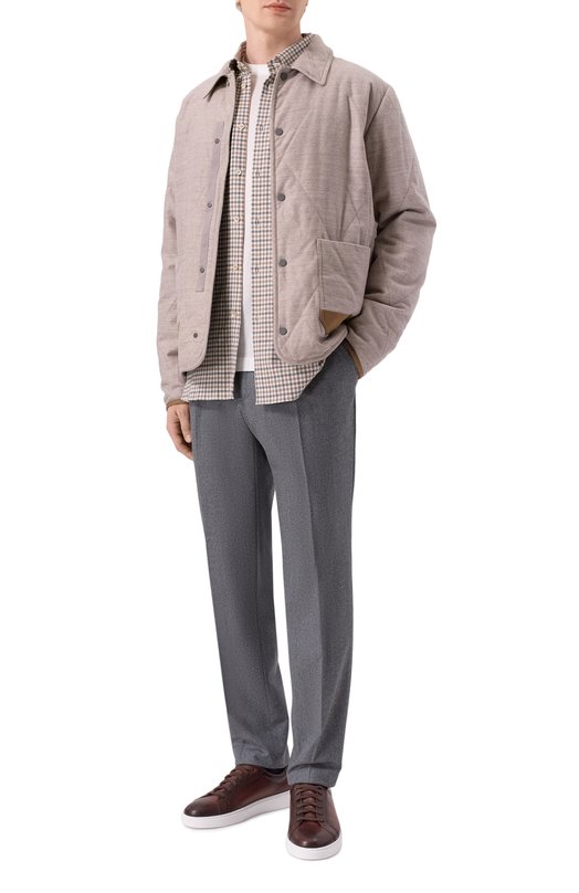 Хлопковая рубашка Boglioli 620/FB5854 Бежевый  620/FB5854 Фото 2