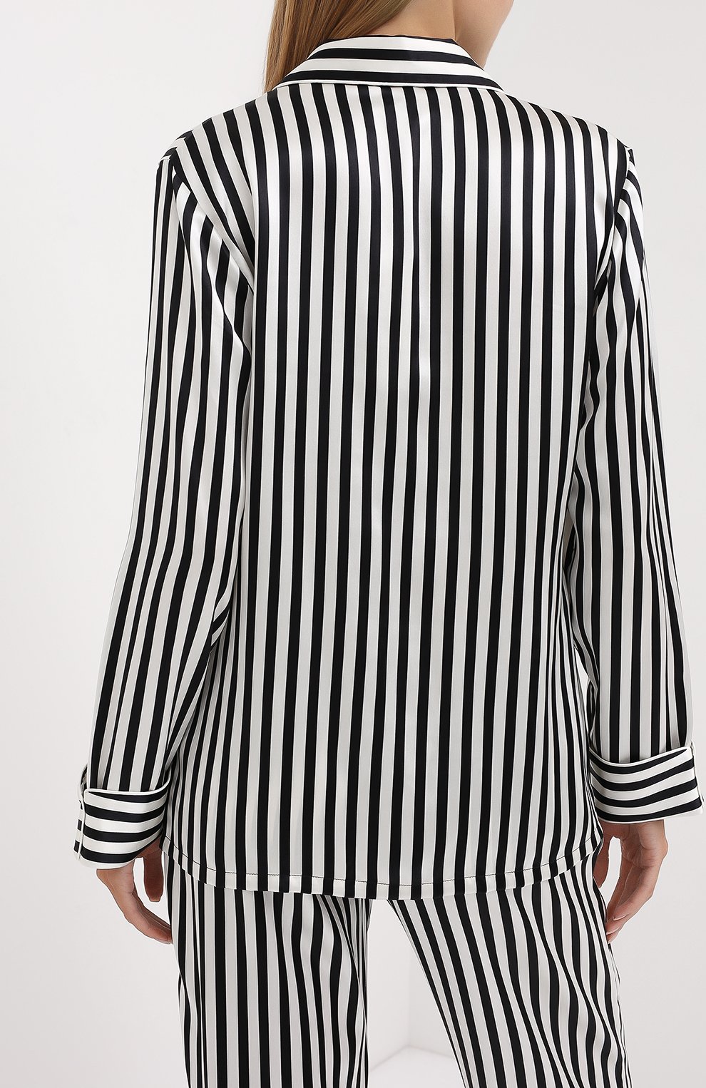 Шелковая пижама в контрастную полоску OLIVIA VON HALLE, арт. CT0006, фото 3