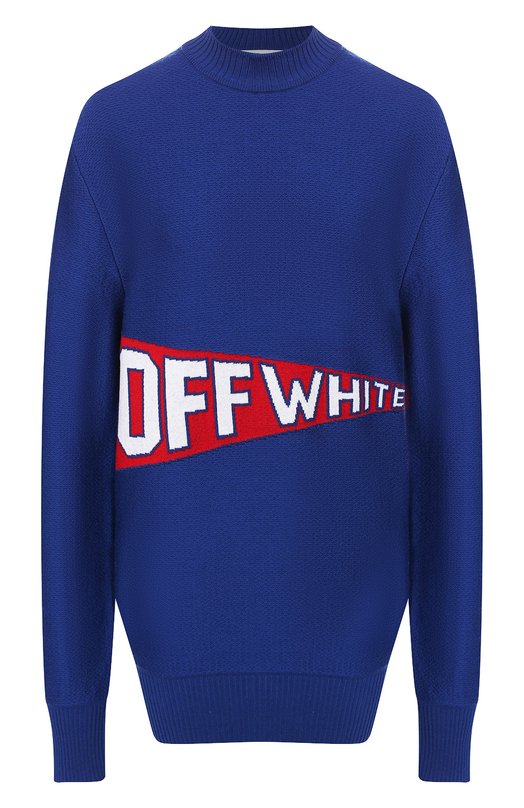 

Шерстяной пуловер Off-White, Синий