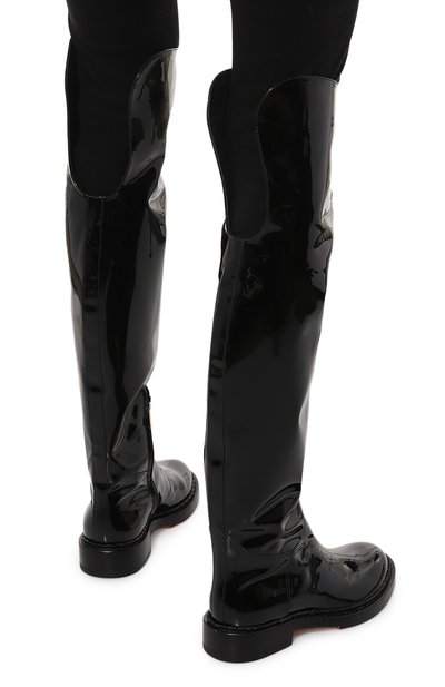 Кожаные ботфорты SANTONI, арт. WSAL70563BJ2TSQ9, фото 3