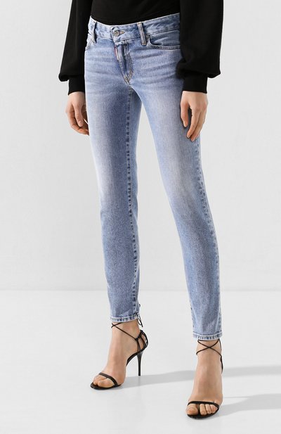 Джинсы DSQUARED2 синего цвета по цене 30900 руб., арт. S75LB0328/S30595, фото 3 Джинсы DSQUARED2, арт. S75LB0328/S30595, фото 3