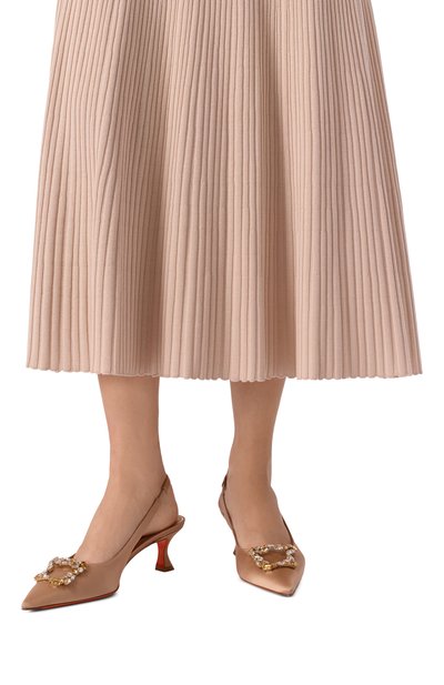 Атласные туфли SANTONI, арт. WDIG72179HA2NYHN, фото 2