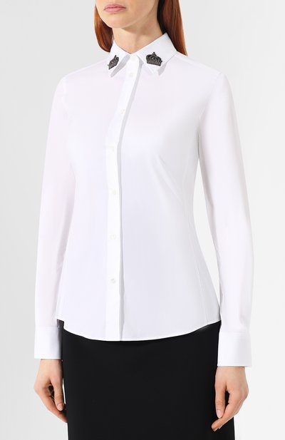 Хлопковая рубашка DOLCE & GABBANA, арт. F5G19Z/FUEAJ, фото 3