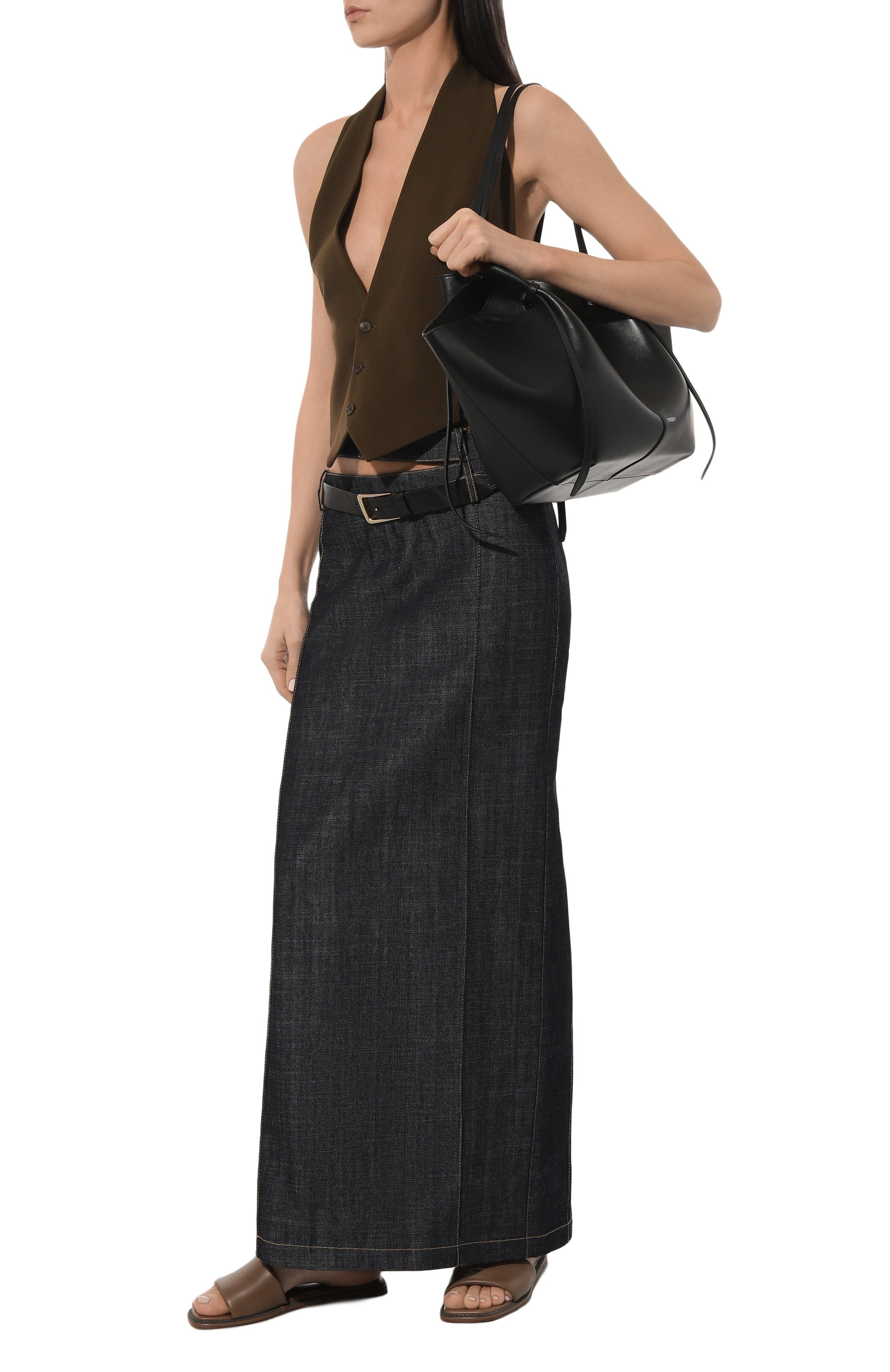 Кожаные шлепанцы BRUNELLO CUCINELLI коричневого цвета по цене 75950 руб., арт. MZCWCB1358, фото 2 Кожаные шлепанцы BRUNELLO CUCINELLI, арт. MZCWCB1358, фото 2