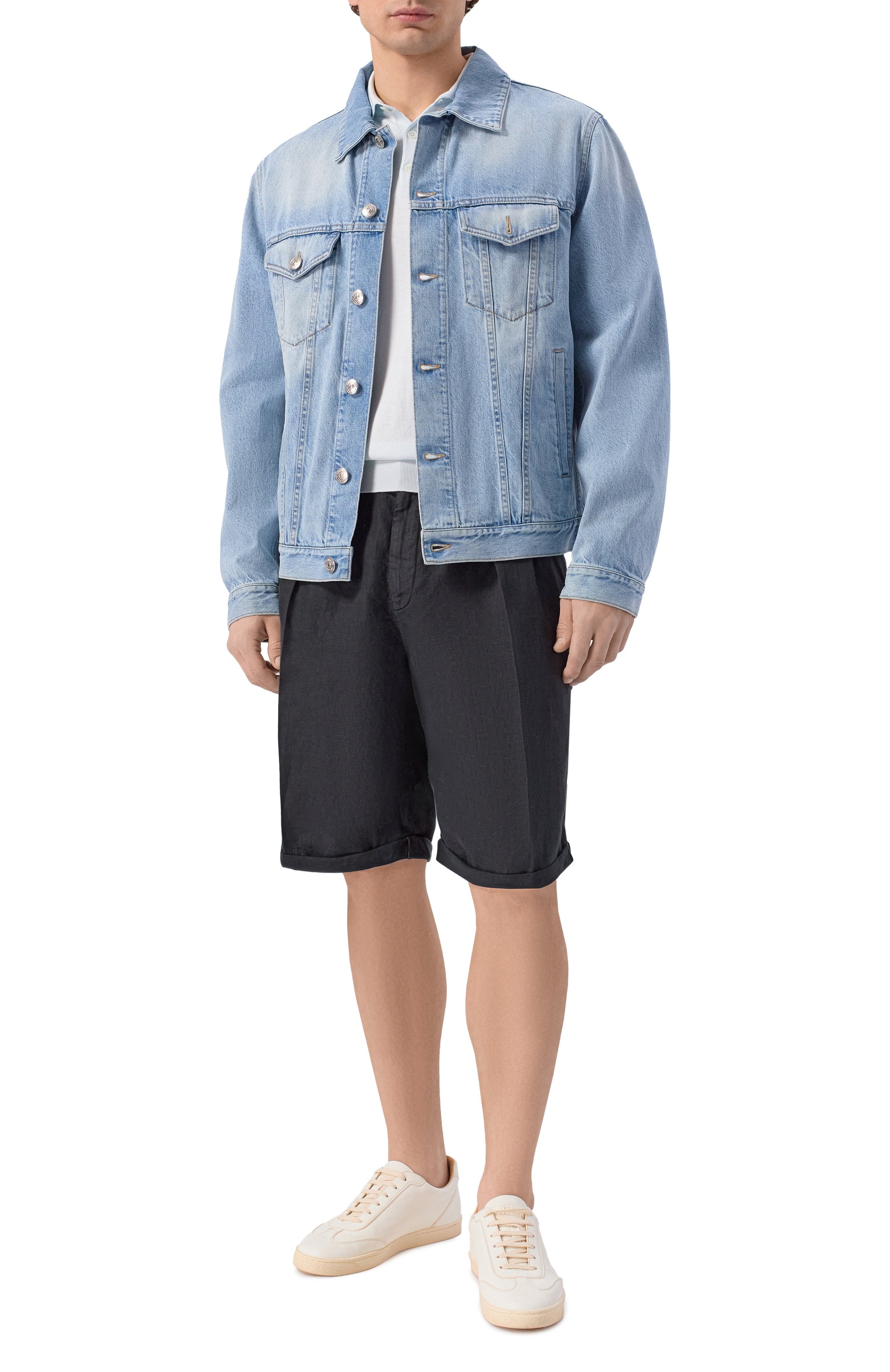 Льняные шорты BRUNELLO CUCINELLI, арт. M243DU0020, фото 2