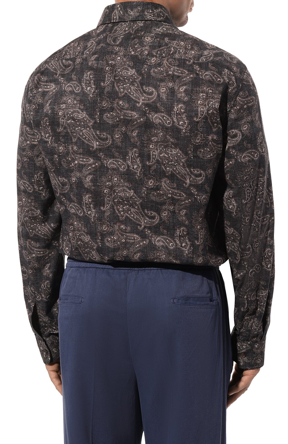 Хлопковая рубашка BRUNELLO CUCINELLI, арт. MY6190627W, фото 4