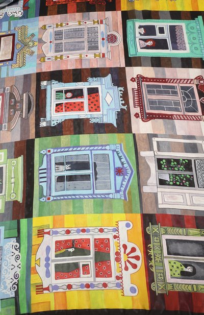 Шелковая шаль окна GOURJI, арт. T21WIN7R, фото 5