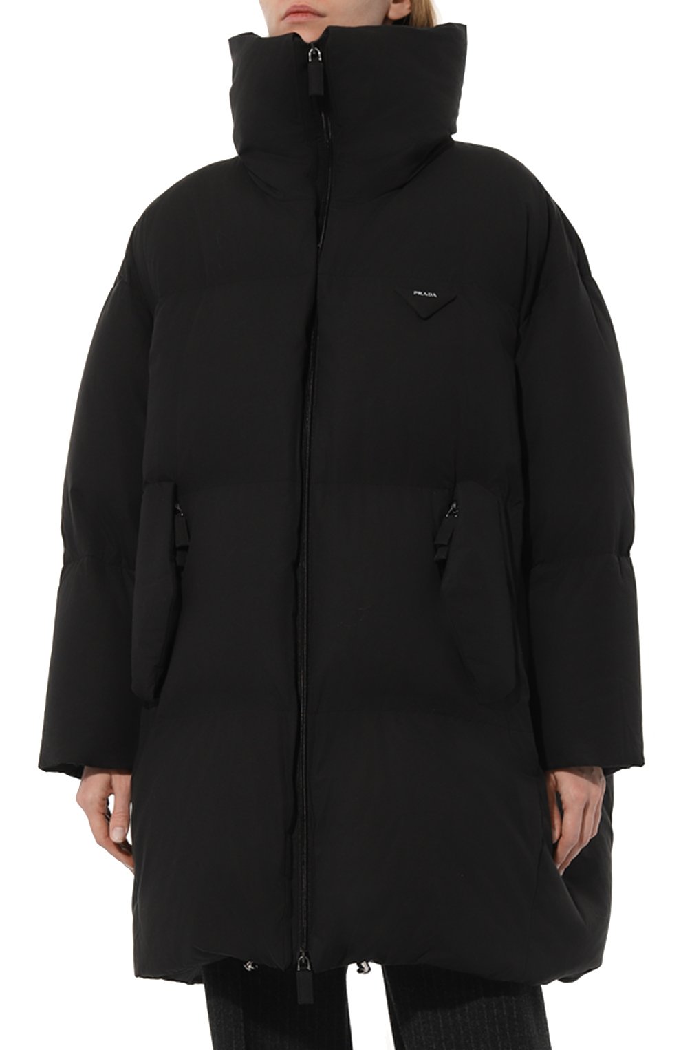 Хлопковый пуховик PRADA черного цвета по цене 250000 руб., арт. 291975-1ZB4-F0002-212, фото 3 Хлопковый пуховик PRADA, арт. 291975-1ZB4-F0002-212, фото 3