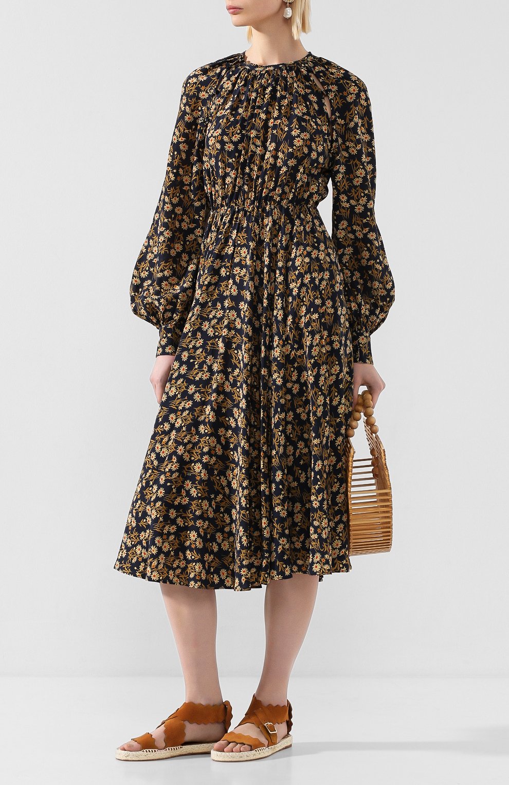 Замшевые сандалии lauren CHLOÉ, арт. CHC19U19118, фото 2