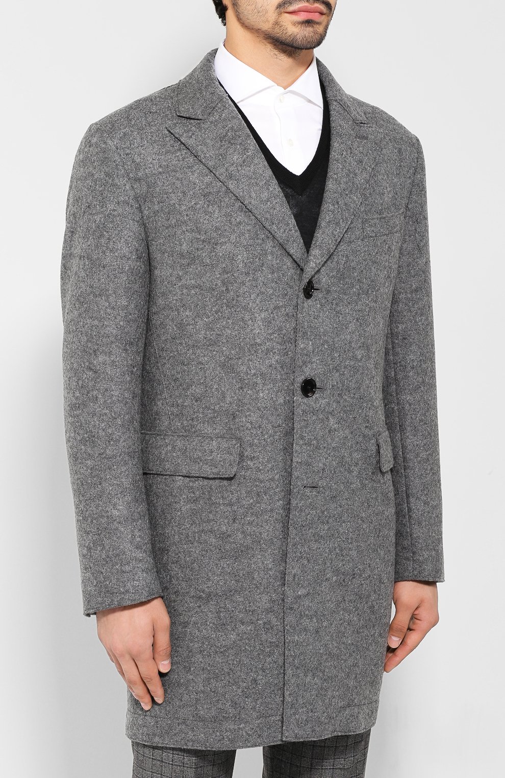 Шерстяное пальто BOSS, арт. 50417913, фото 3