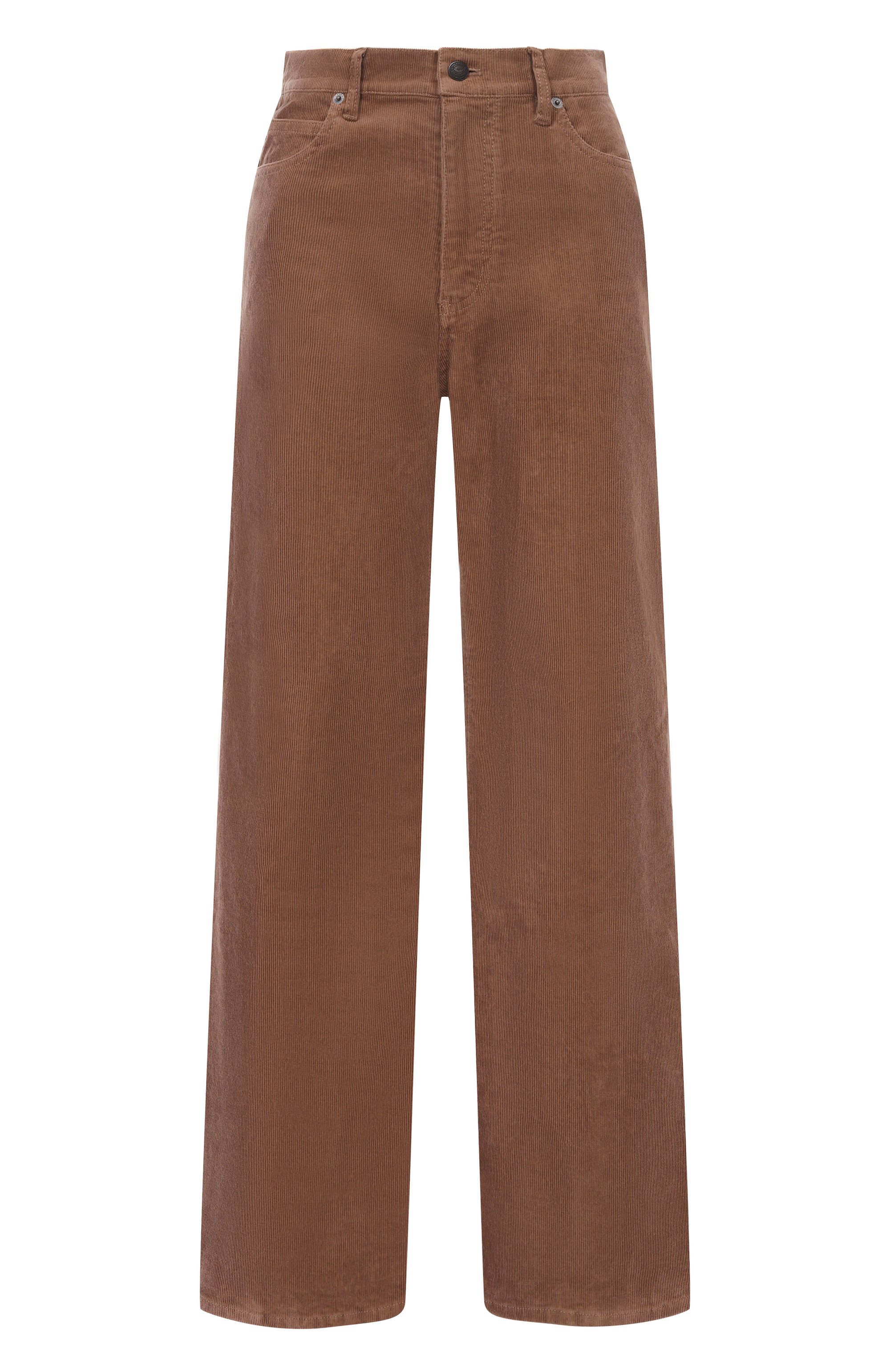 Вельветовые брюки ZADIG AND VOLTAIRE коричневого цвета по цене 46500 руб., арт. WWPA01872, фото 1 Вельветовые брюки ZADIG AND VOLTAIRE, арт. WWPA01872, фото 1