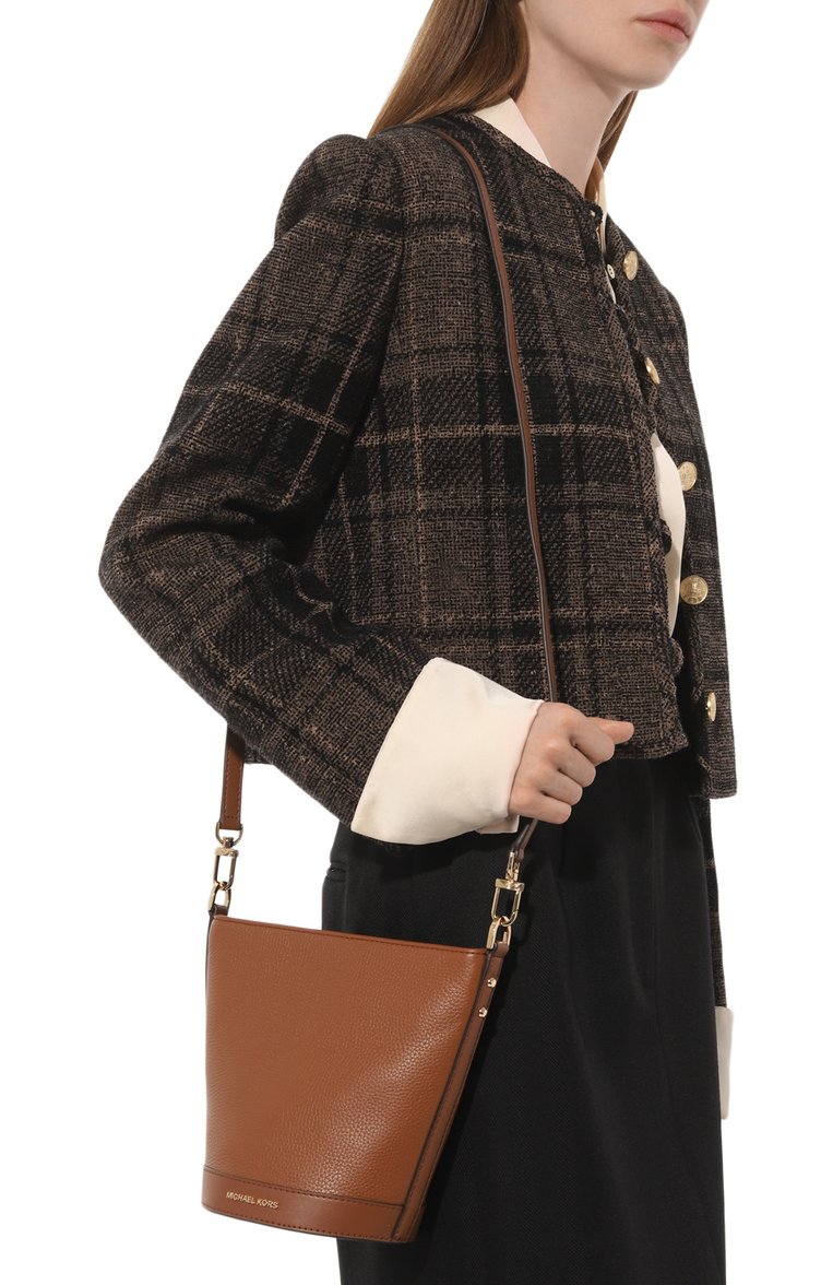 Женская сумка townsend MICHAEL MICHAEL KORS коричневого цвета, арт. 32R4G10C5L | Фото 2 (Ремень/цепочка: На ремешке; Материал: Натуральная кожа; Размер: small)