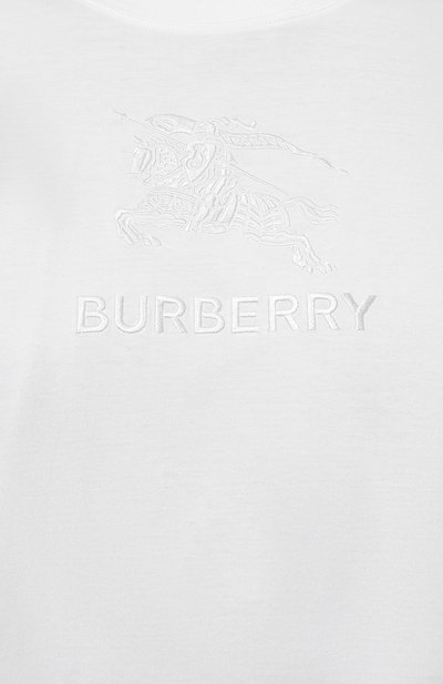 Хлопковая футболка BURBERRY, арт. 8072751, фото 5